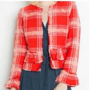 Dex Ruffle Tweed Jacket